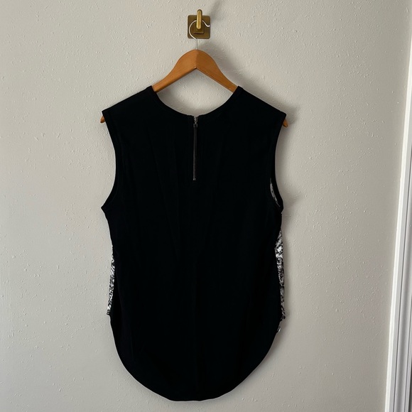 Helmut Lang Resid Print Satin Top Size Medium - Picture 11 of 11